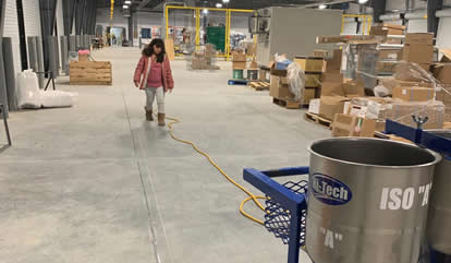 Commercial Concrete Floor Polyurea Expansion Joint Filler Project